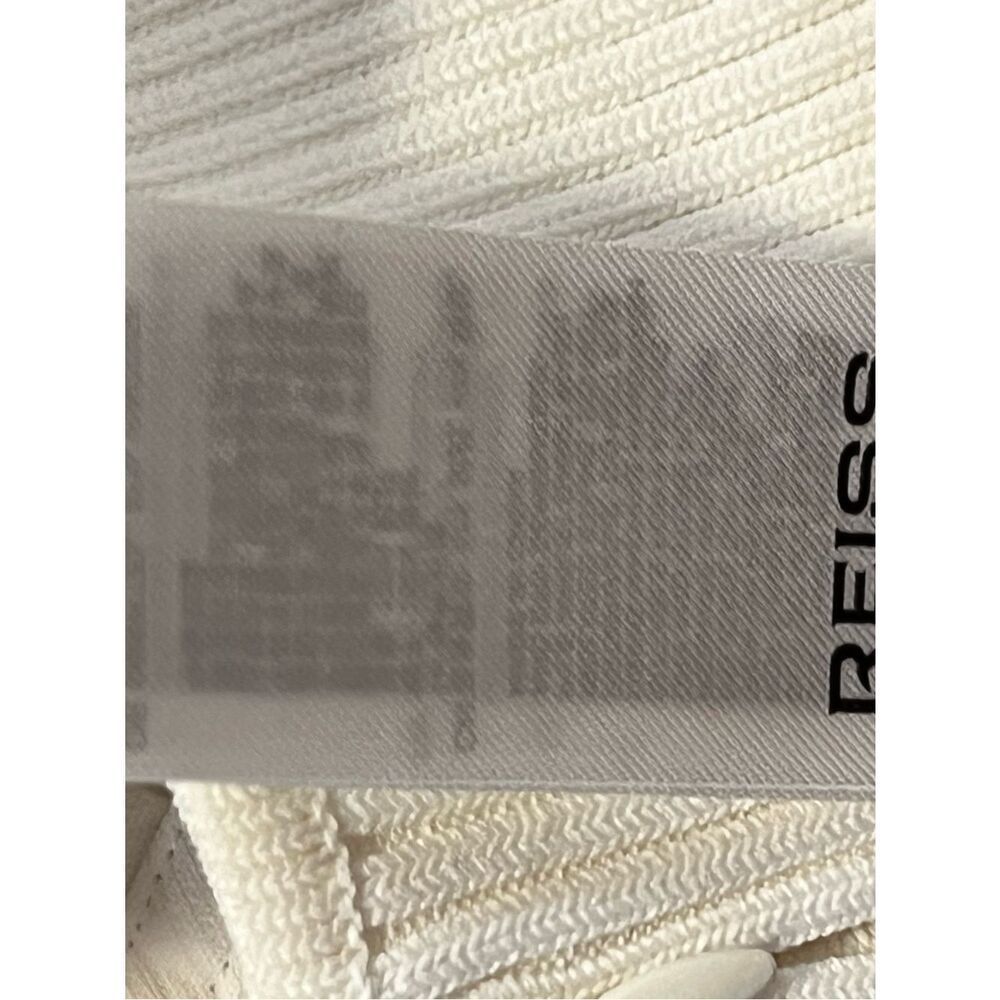 Reiss Carla Perforated-Knit Wide-Leg Jumpsuit in Ivory in size 12 - Picture 12 of 13